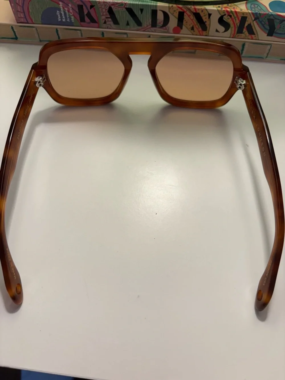 Women’s Sunglasses - Brown Oversized Square Frame - Picture 3 of 7